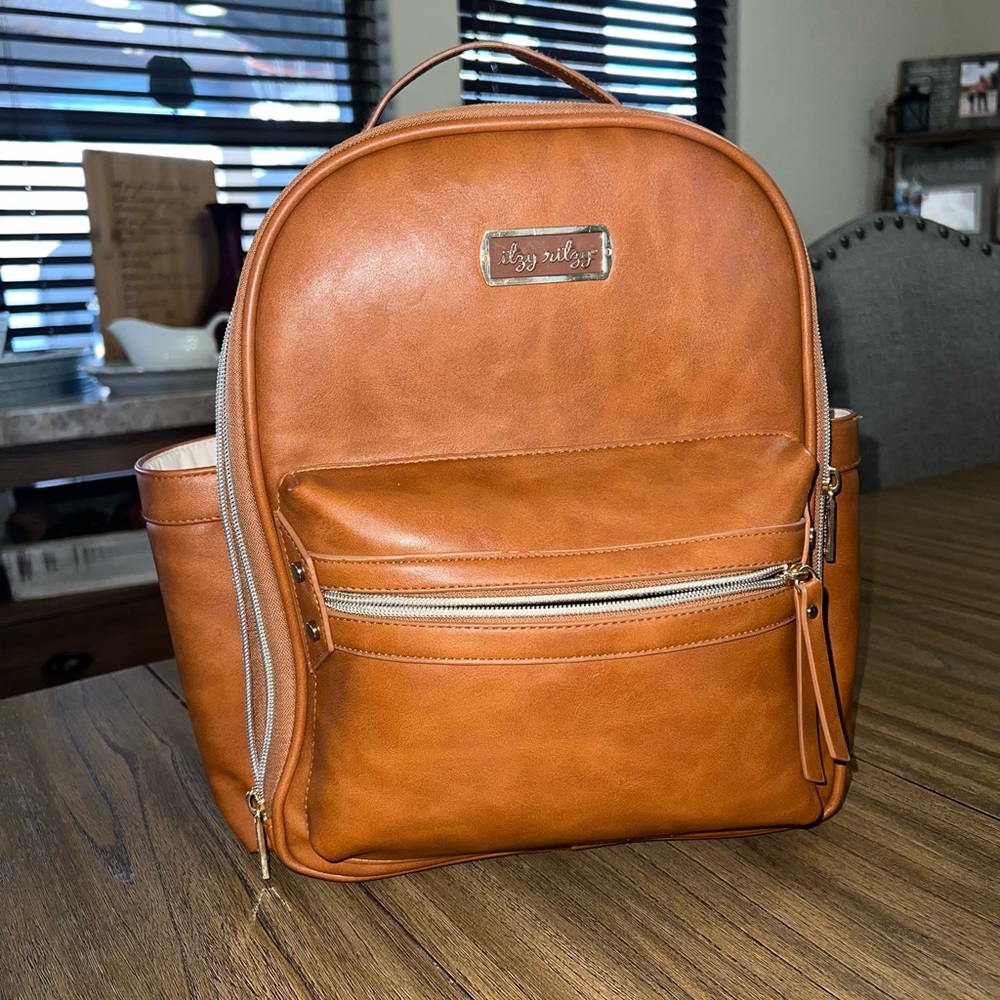 Itzy Ritzy Mini Diaper Bag - Cognac
